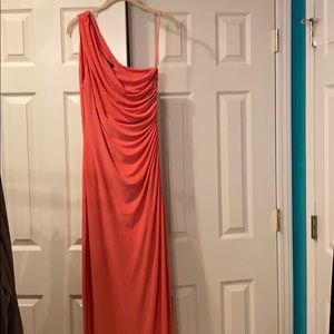 Full length Ralph Lauren coral dress